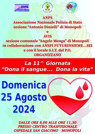 "11^ giornata di Dona il Sangue...Dona la Vita"