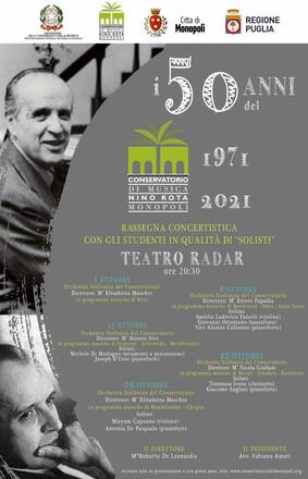 I 50 anni del Conservatorio Nino Rota di Monopoli