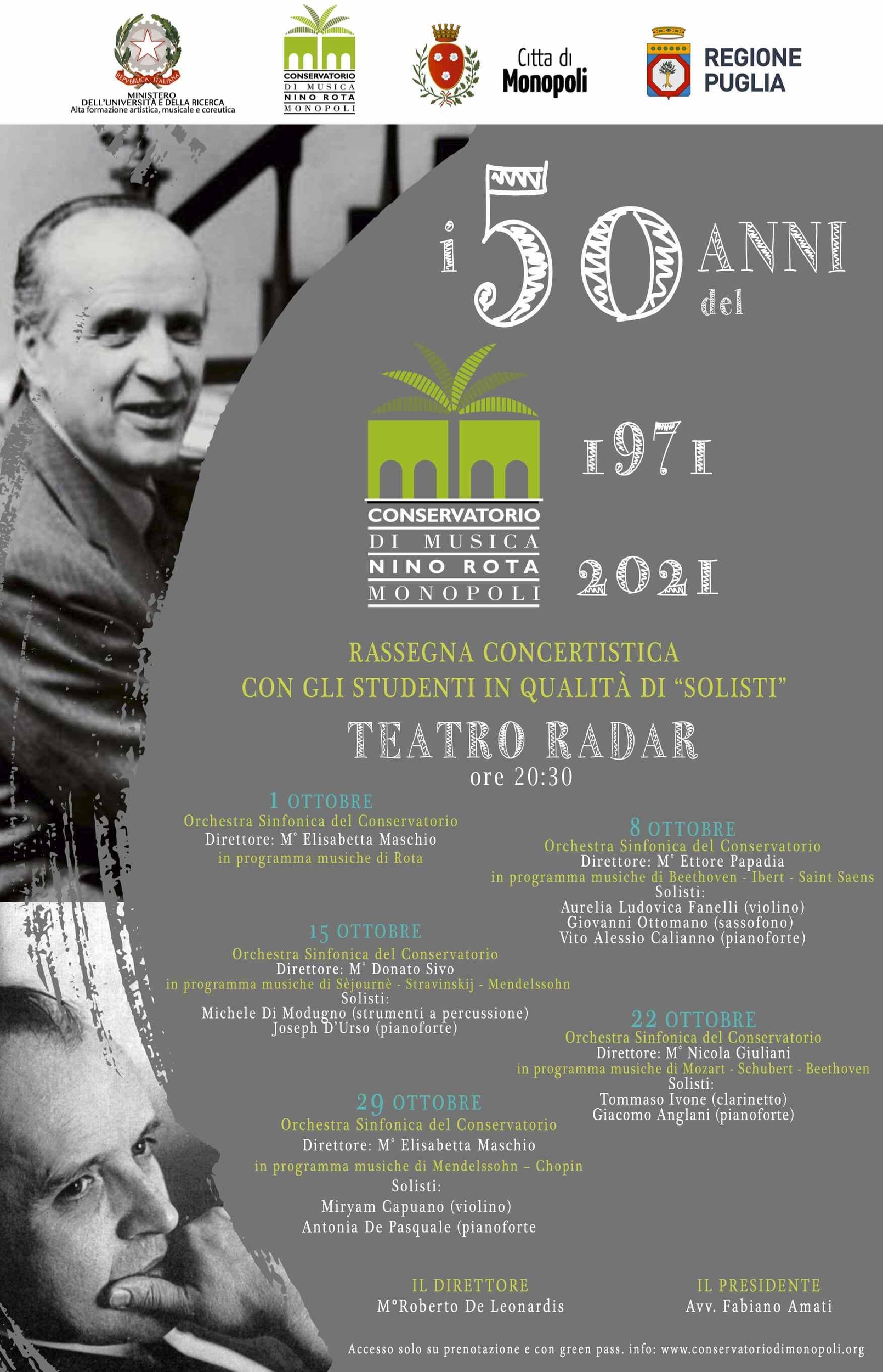 Immagine: 50 ANNI CONSERVATORIO