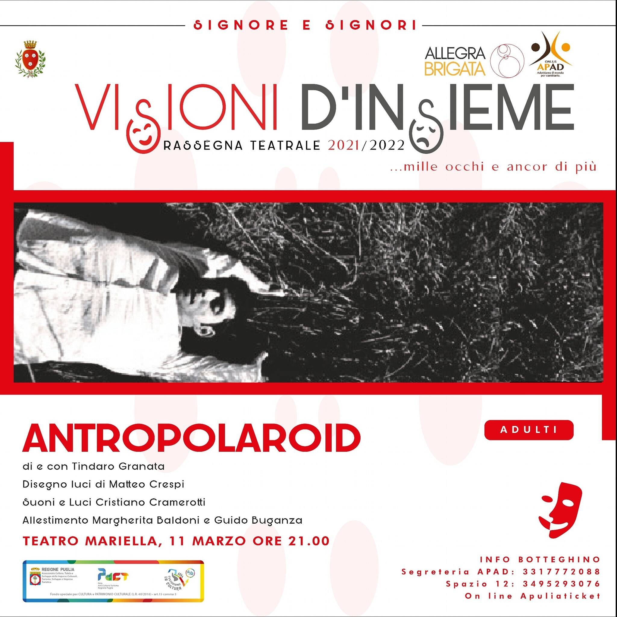 Immagine: Antropolaroid_11.03.22 Teatro Mariella