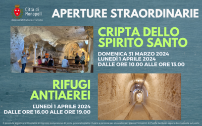 Immagine: APERTURA_RIFUGI_CRIPTA_PASQUA_2024
