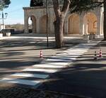Immagine: Attraversamenti pedonali chiesa Antonelli 