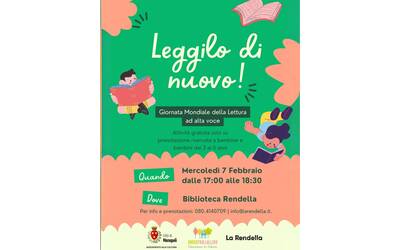 Immagine: Biblioteca Rendella_Leggilo di nuovo