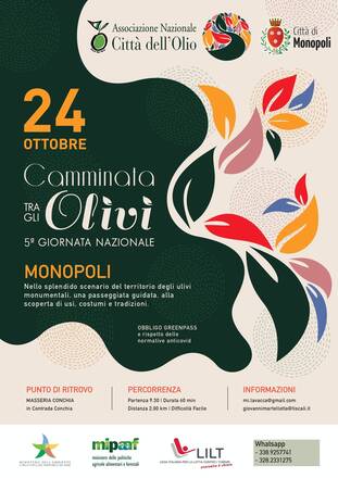 Camminata tra gli olivi