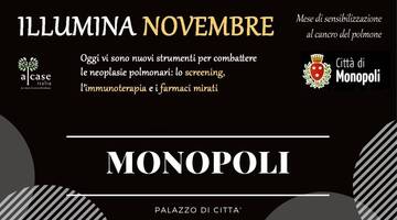 Il Municipio si illumina di bianco contro il cancro al polmone