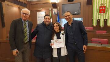 Una pergamena per la campionessa Chiara Pepe