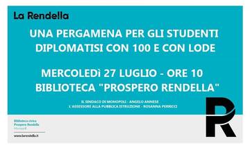 Pergamena per gli studenti da 100 e con lode