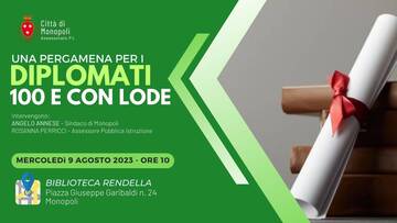 Pergamena per gli studenti da 100 e con lode
