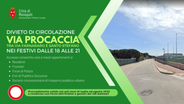 Un’ordinanza per snellire il traffico domenicale in via Procaccia