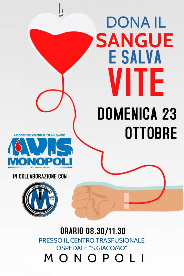 Immagine: DONAZIONE DEL SANGUE 23 OTTOBRE