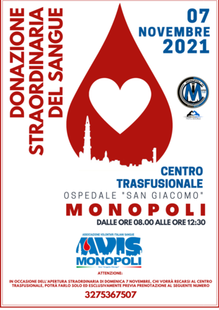 Donazione straordinaria del sangue