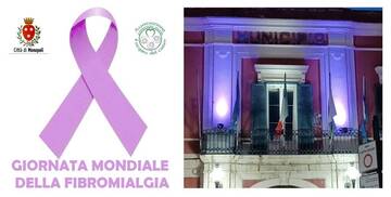 Giornata mondiale della fibromialgia: il Municipio si colora di viola