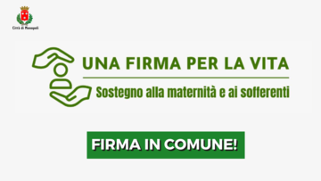 Raccolta firme progetto di legge di iniziativa popolare