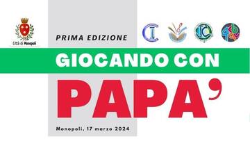 In piazza Vittorio Emanuele II “Giocando con papà”
