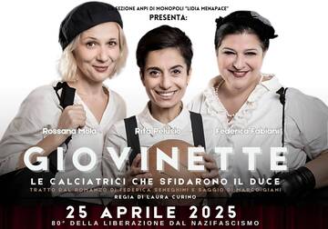 “Giovinette, le calciatrici che sfidarono il duce”, spettacolo per la festa della Liberazione