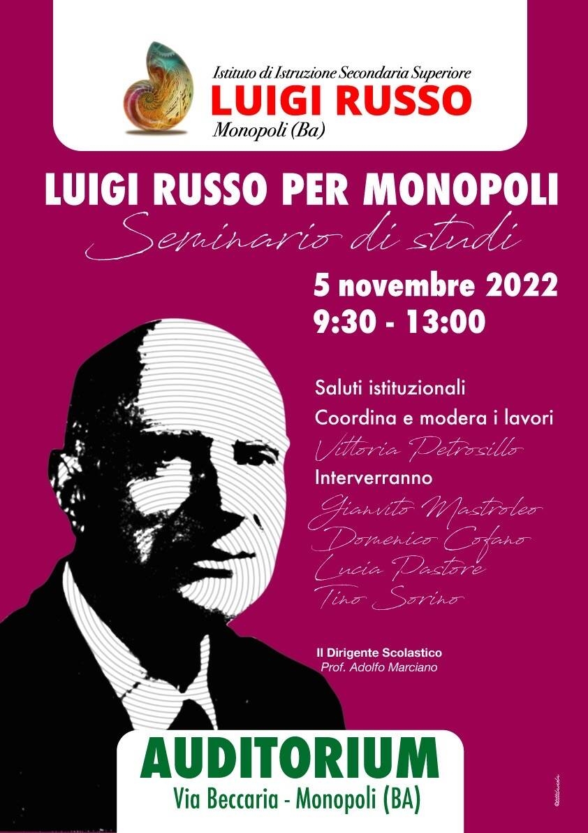 Immagine: IISS Luigi Russo Monopoli - locandina 