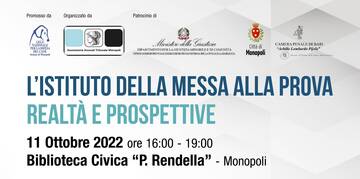“L’istituto della messa alla prova – Realtà e prospettive”
