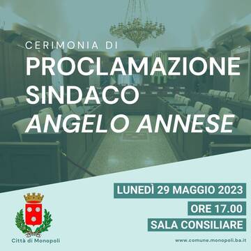 Cerimonia di proclamazione Sindaco