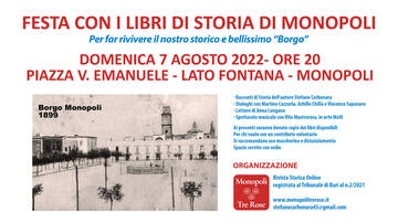 Festa con i libri di storia di Monopoli