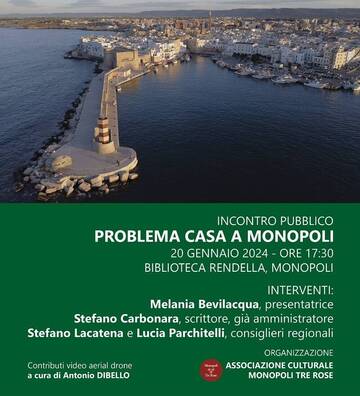"Problema casa a Monopoli", incontro pubblico