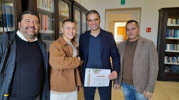 Una pergamena per Ivan Gimmi, campione di pugilato
