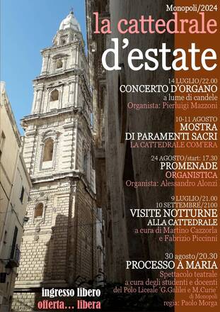 Cattedrale d'estate, il cartellone degli appuntamenti culturali