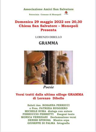 Presentazione del libro GRAMMA, silloge di liriche di Lorenzo Di Bello