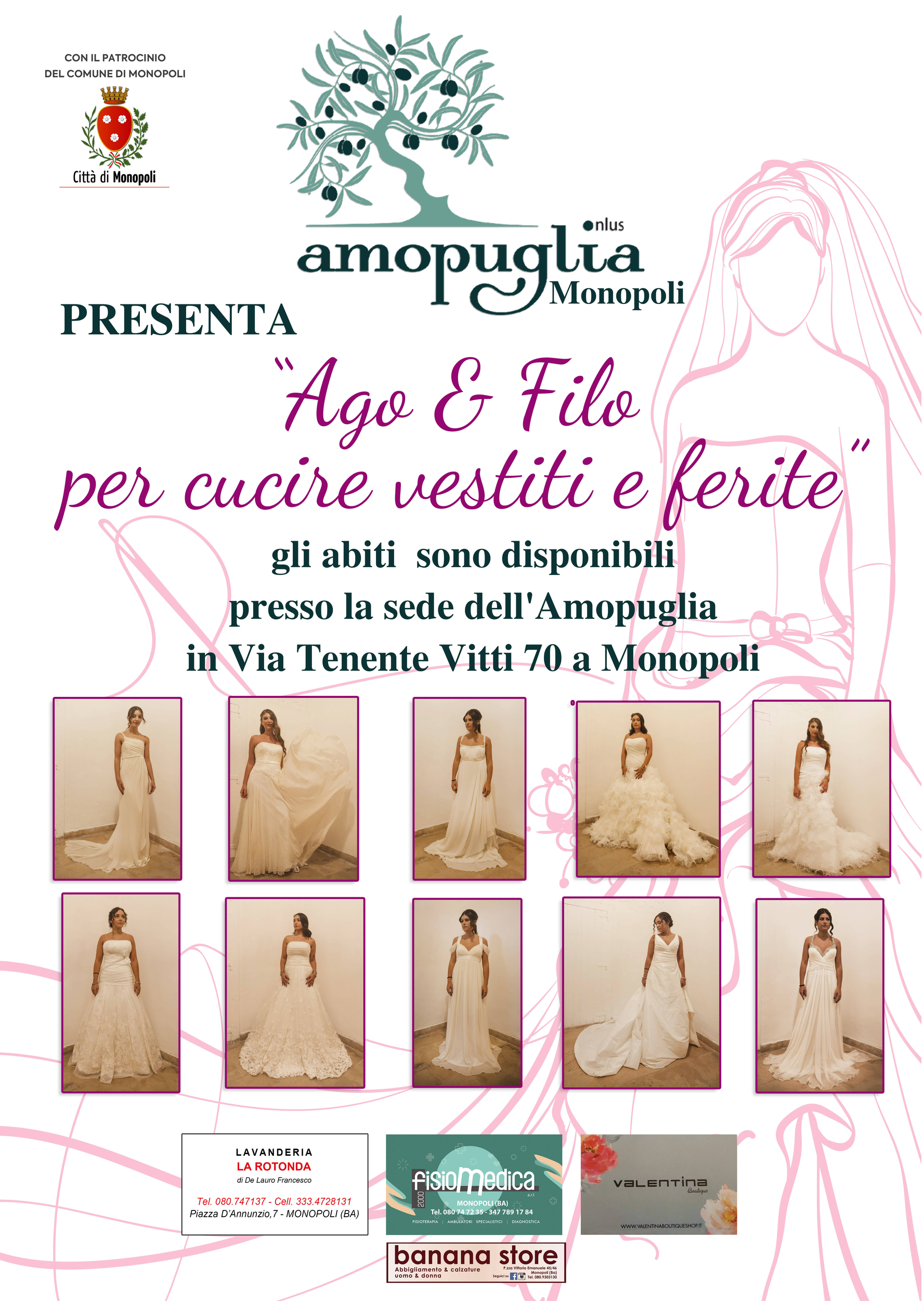 Immagine: locandina abiti da sposa