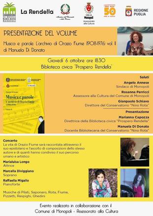 Presentazione del volume sull’Archivio di Orazio Fiume