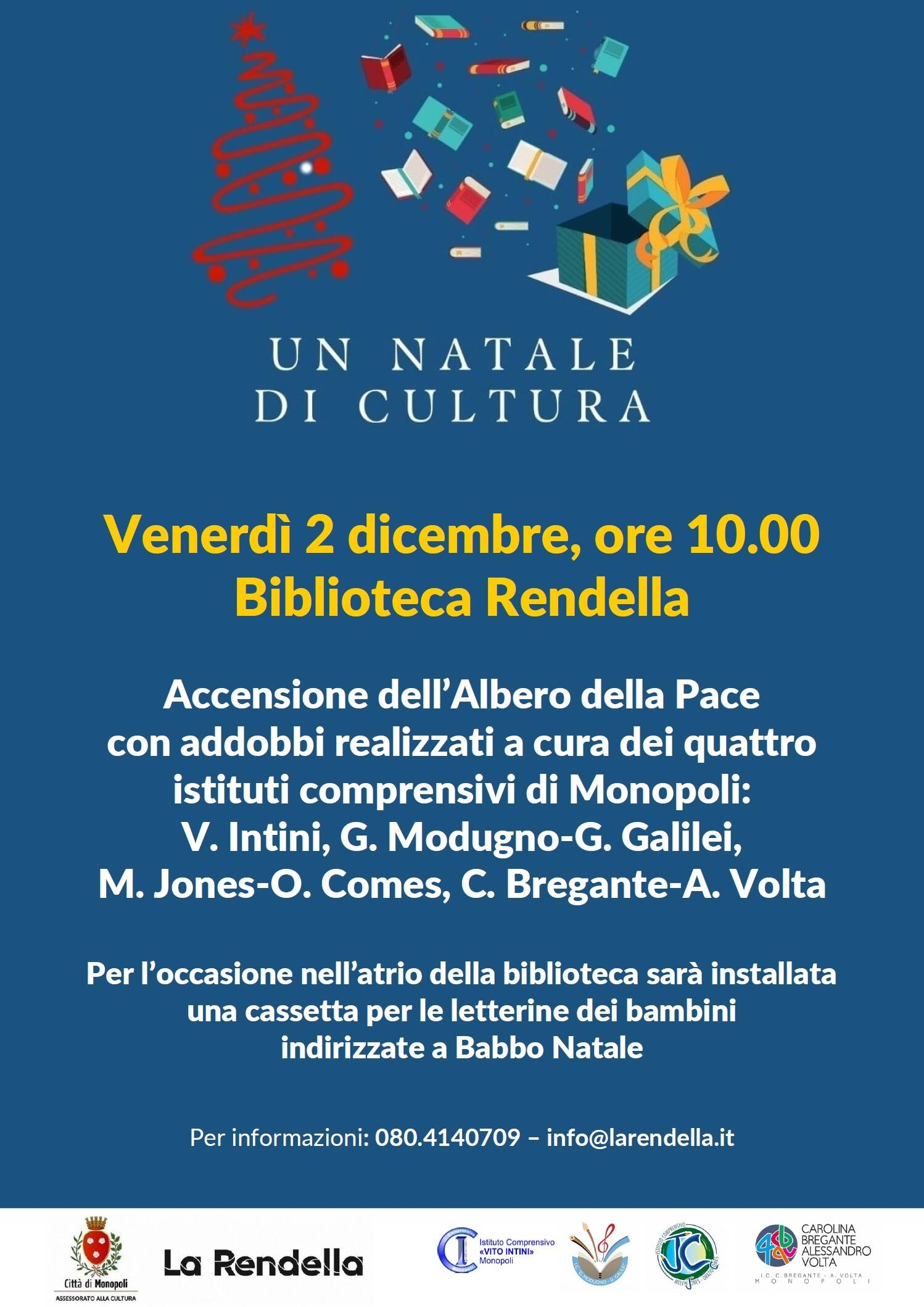 Immagine: Locandina Natale di cultura - Accensione albero