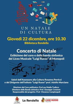 Concerto di Natale nella Biblioteca Rendella