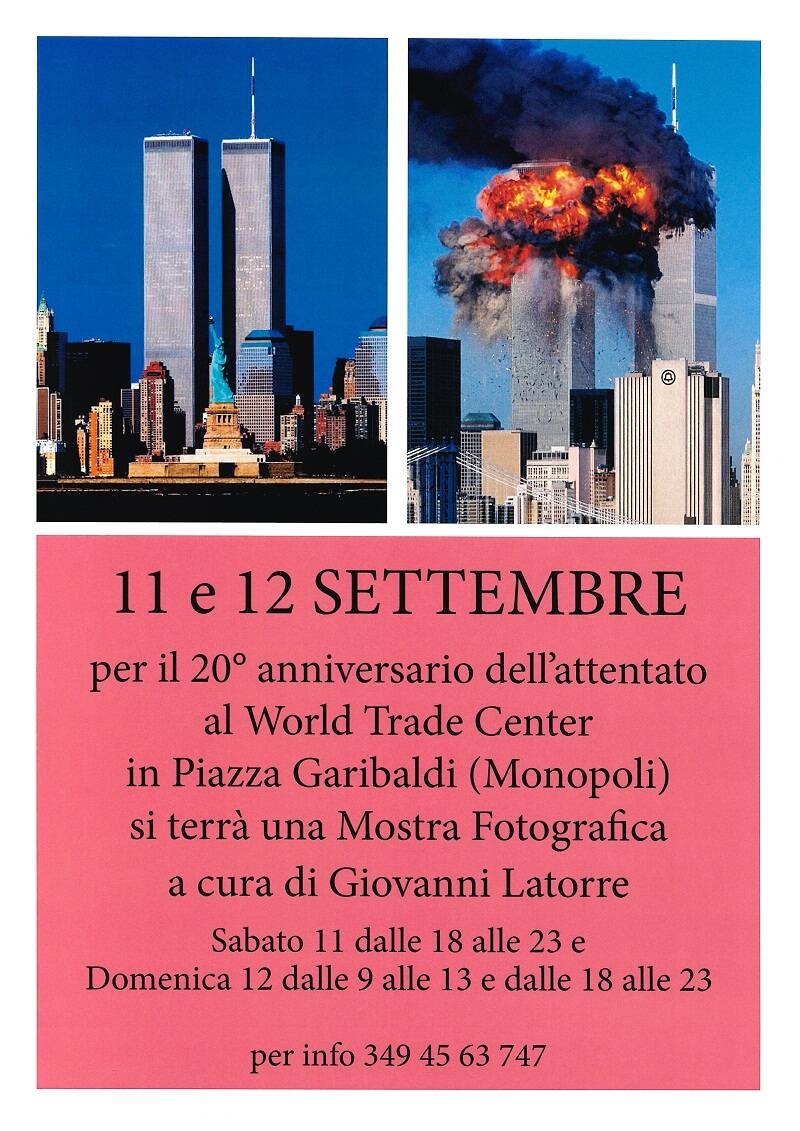 Immagine: Manifesto mostra 11 settembre