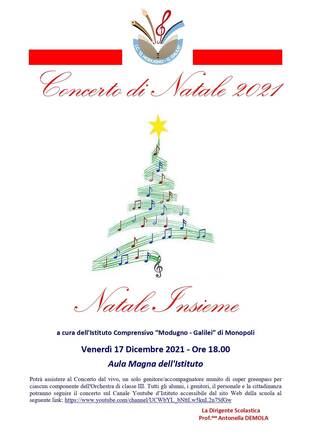 Natale insieme, Concerto di Natale 2021