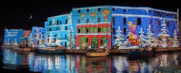 L’albero e le fontane danzati aprono “Monopoli Christmas Home”