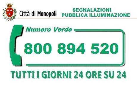 Numero verde pubblica illuminazione