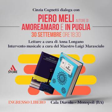 Piero Meli, incontro con l'autore di "Amoreamaro" e "In Puglia"
