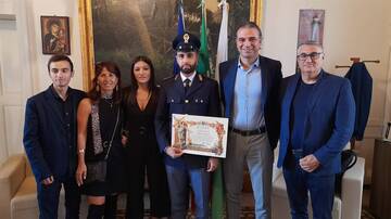 Una pergamena all’agente di P.S. Marco Ciardo