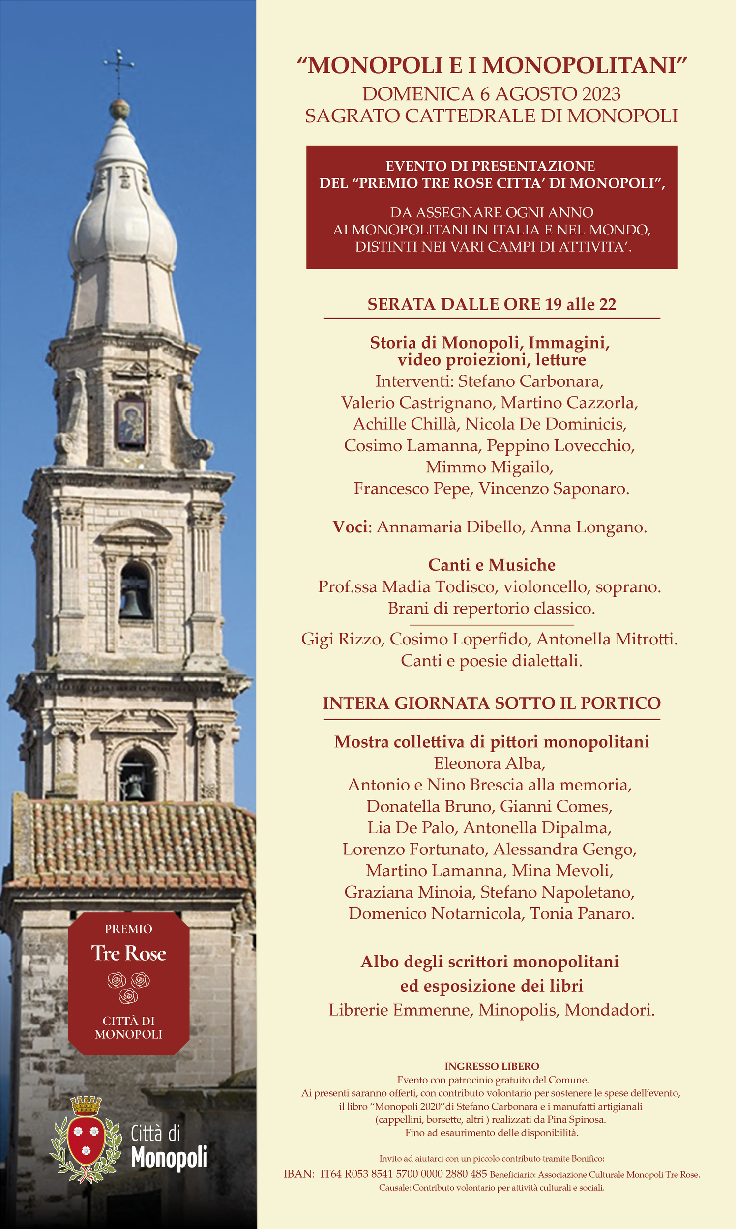 Immagine: Programma Evento 6 agosto