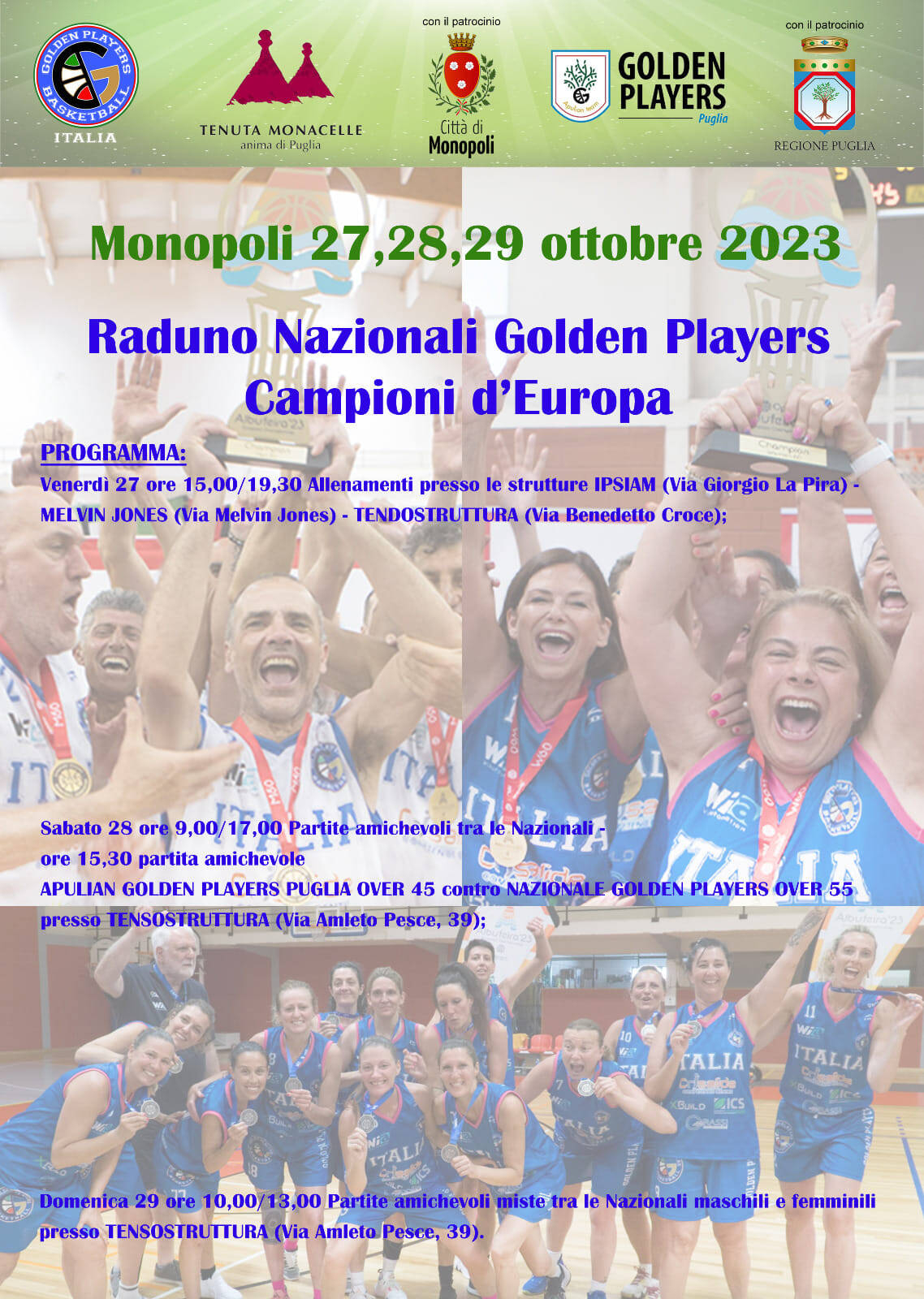 Immagine: Raduno Nazionali Golden Players