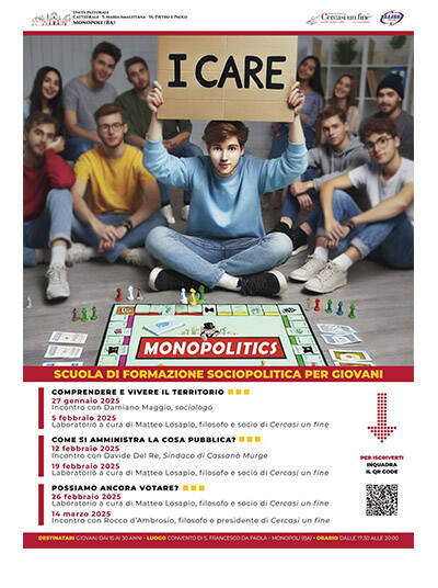 Locandina Scuola di formazione socio politica