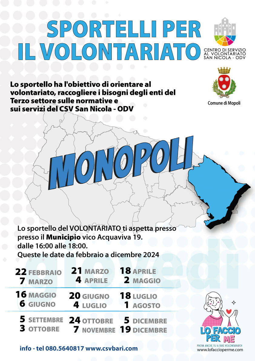 Immagine: Sportelli per il volontariato