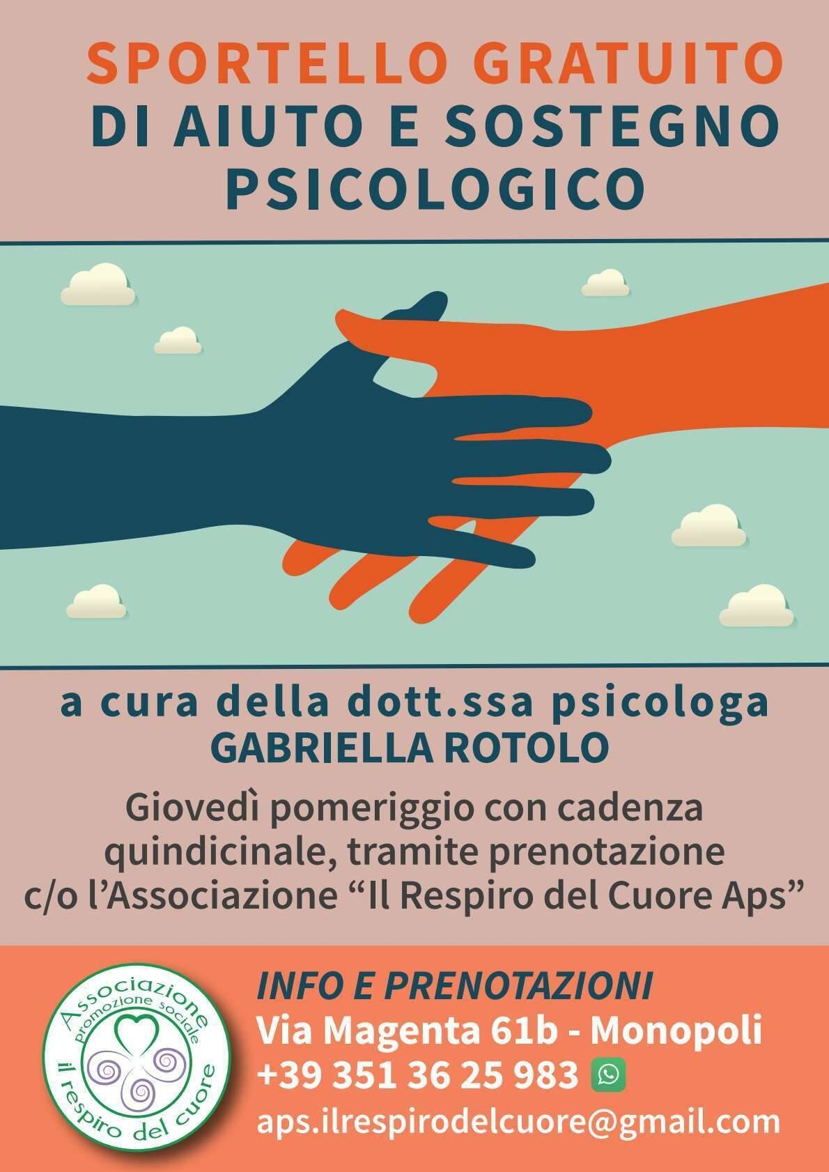 Immagine: Sportello gratuito di aiuto e sostegno psicologico