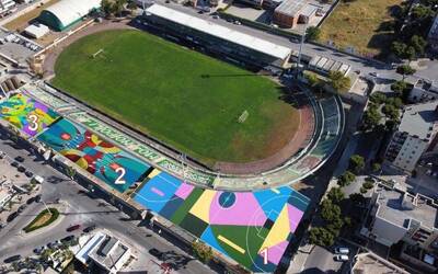 Stadio comunale visto dall'alto