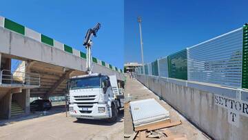 Messa in sicurezza dello stadio: riaprono i distinti