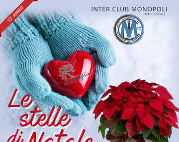 Inter Club Monopoli vendita stelle di Natale 