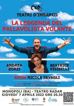 La leggenda del pallavolista volante, spettacolo di Andrea Zorzi
